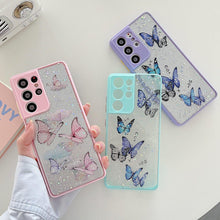 Carregar imagem no visualizador da galeria, Case Samsung Glitter Borboleta - Market Compras
